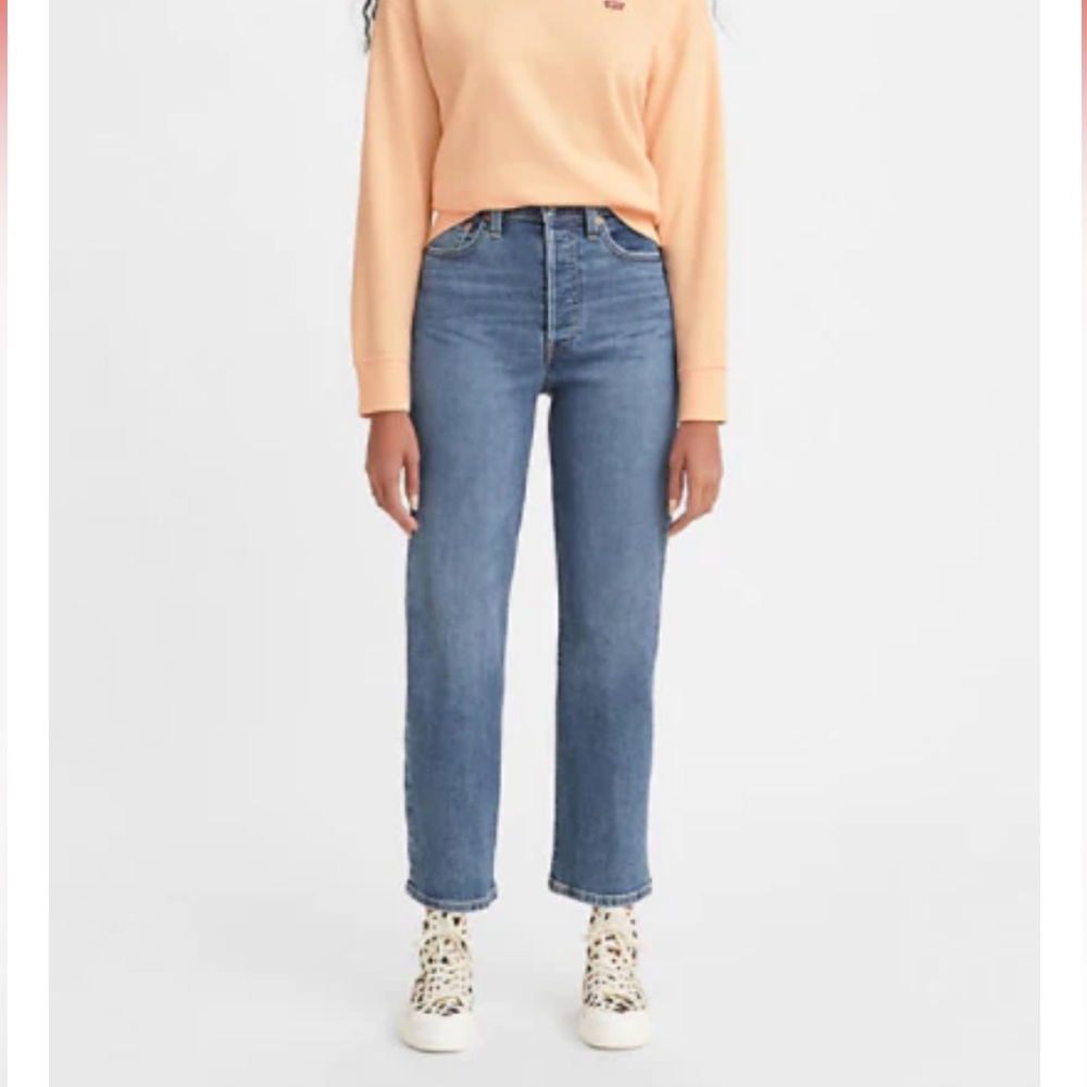 NWT Levi’s Ribcage High Rise Straight Ankle